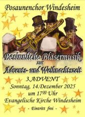 Besinnliche Bläsermusik zur Advents- und Weihnachtszeit in Windesheim