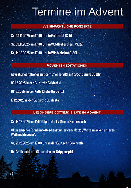 termine im advent