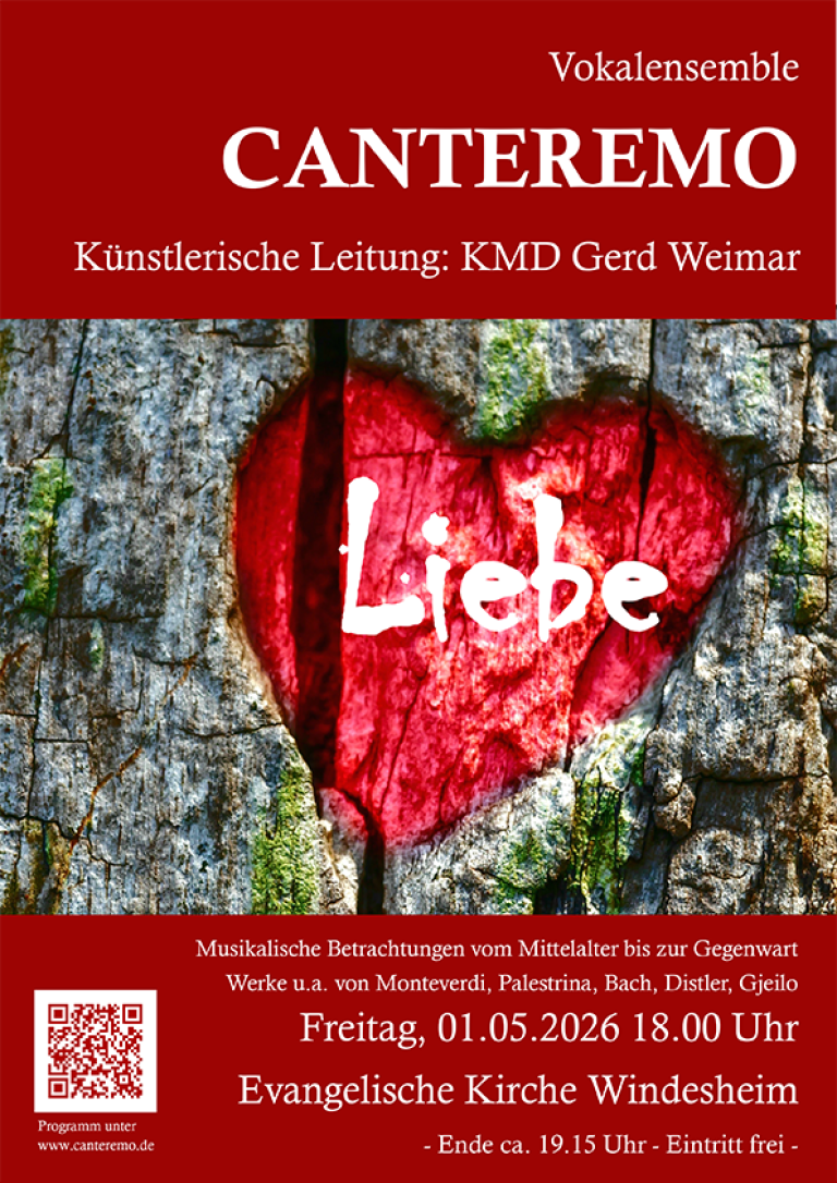 Plakat Canteremo Liebe QR-kleiner